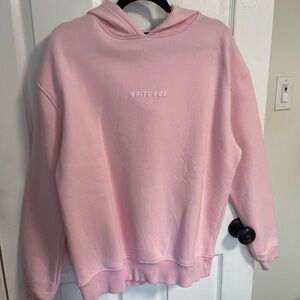 Pink white fox matching sweat set